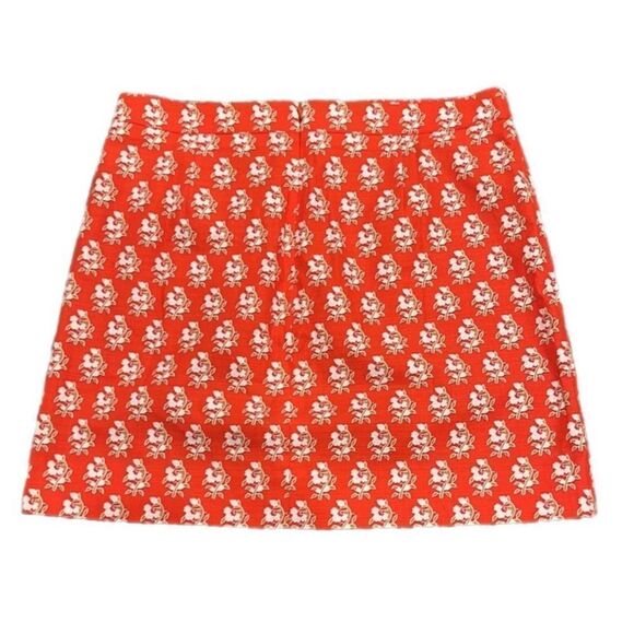J Crew Bright Floral Stretch Mini Skirt Sz 8 - Picture 2 of 7